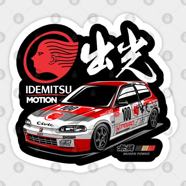 Honda Civic EG6 Idemitsu Motion Sticker by rizadeli